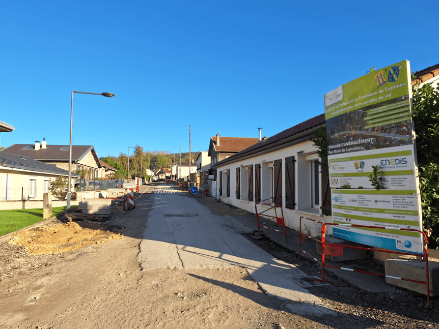 Requalification de la rue Maire de Lorraine à Custines (54)